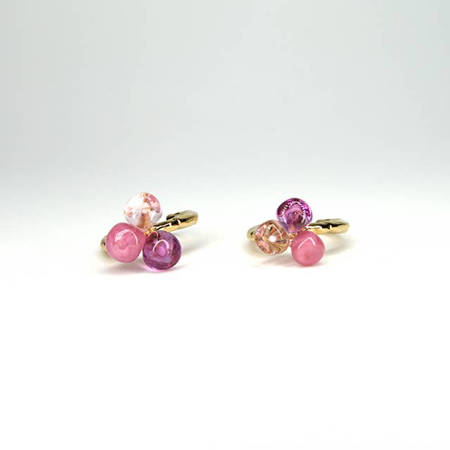 Bague ajustable LALETI petites perles de verre - Chama Navarro
