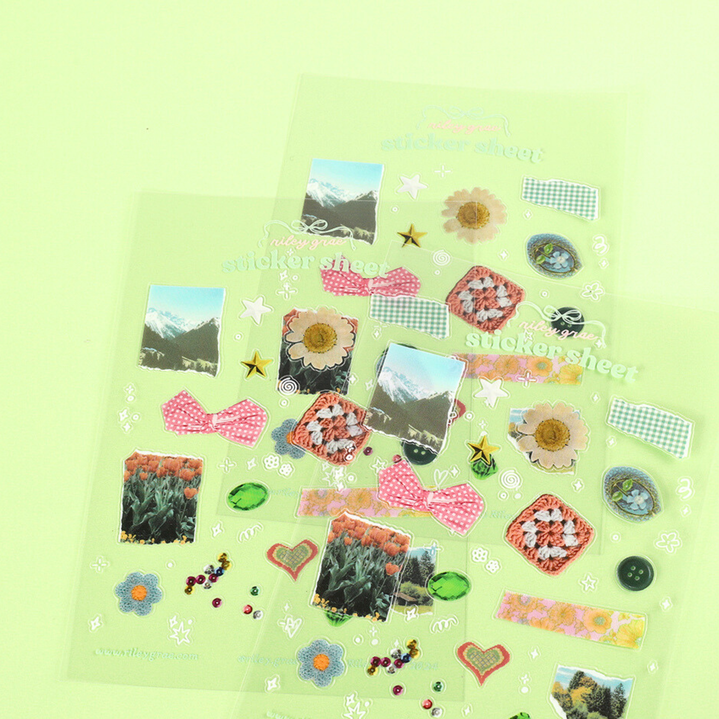 Feuilles d'autocollants - Sticker sheets-  Riley Grae