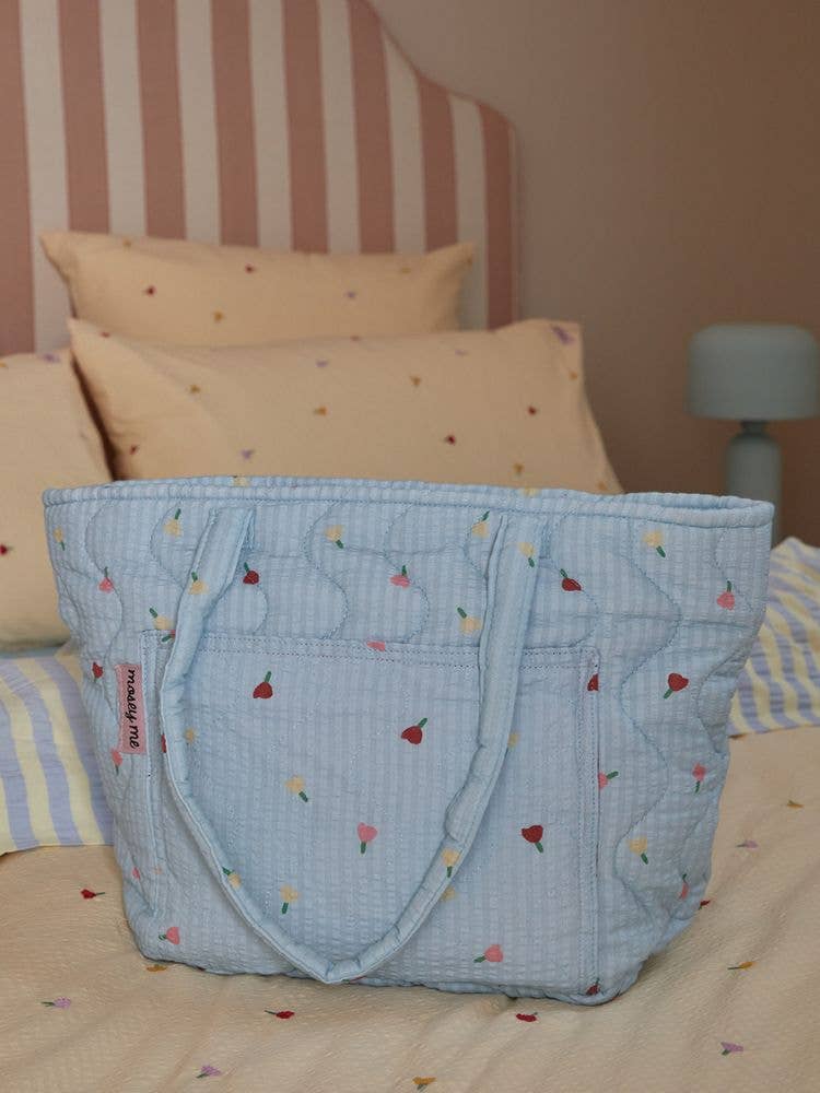 Sac Matelassé "Forget Me Not" Quilted Bag - Mosey Me