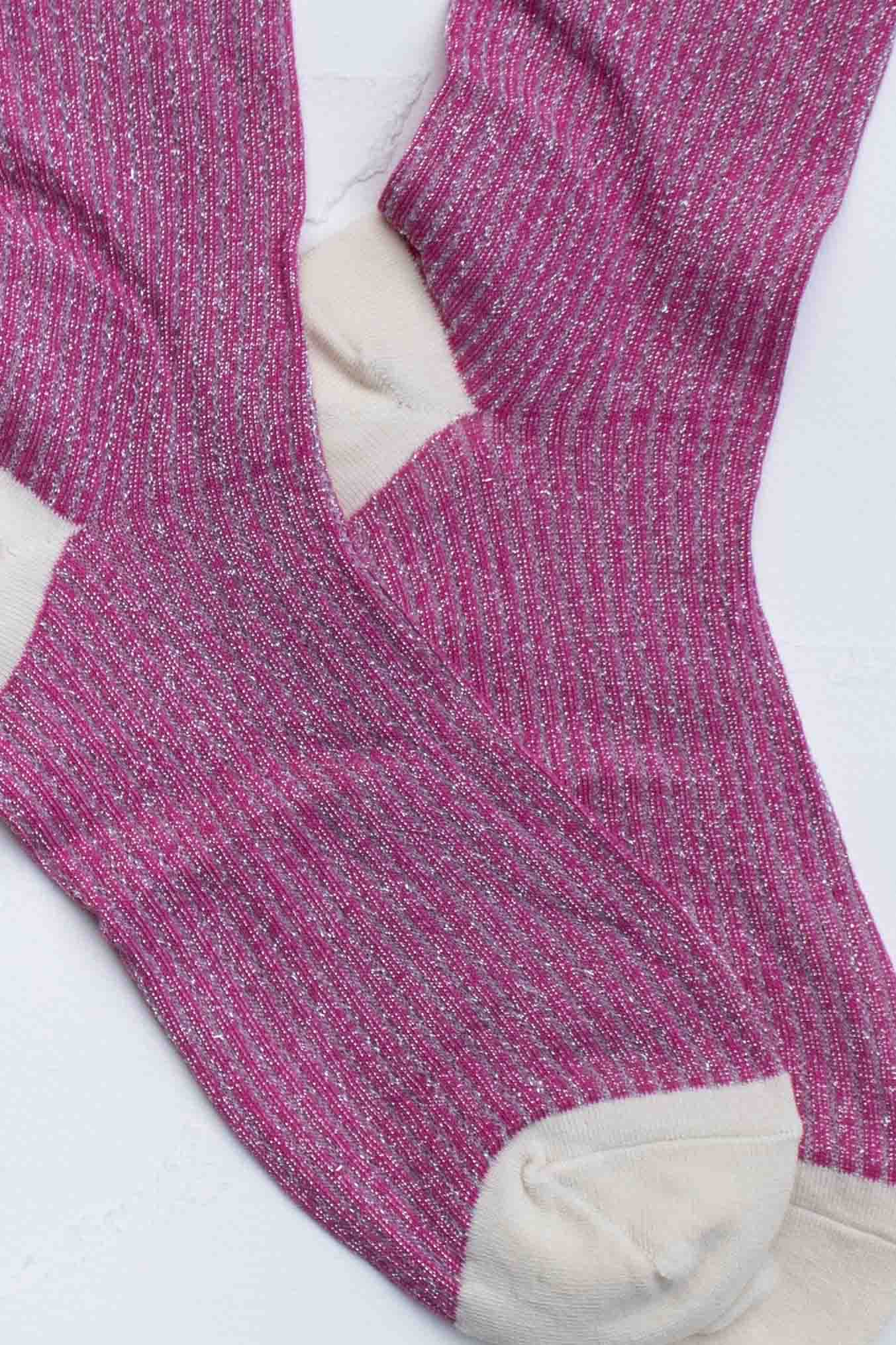Chaussettes mi-mollet scintillantes - Tiepology