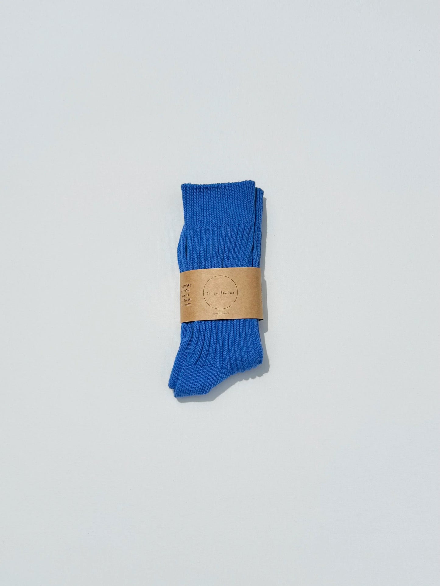 Chaussettes hautes en coton côtelé - Ribbed Cotton High Socks - Billy Bamboo