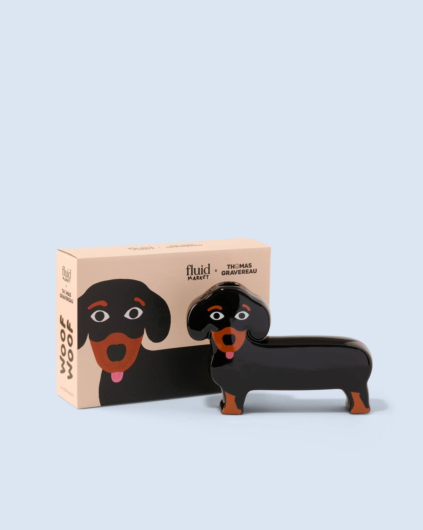 Vase Teckel - Dachshund Vase - Fluid market