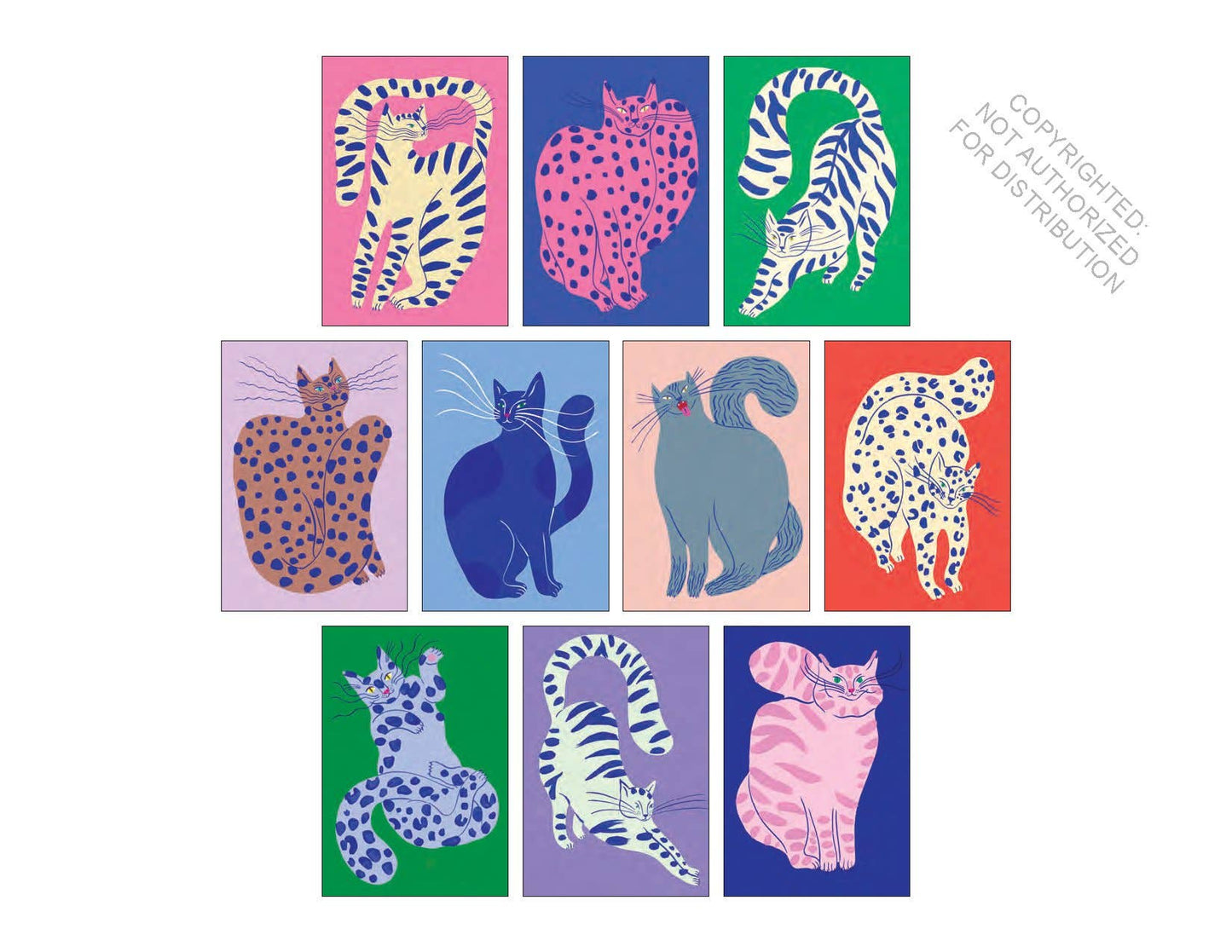100 cartes postales Cat Box - Raincoast