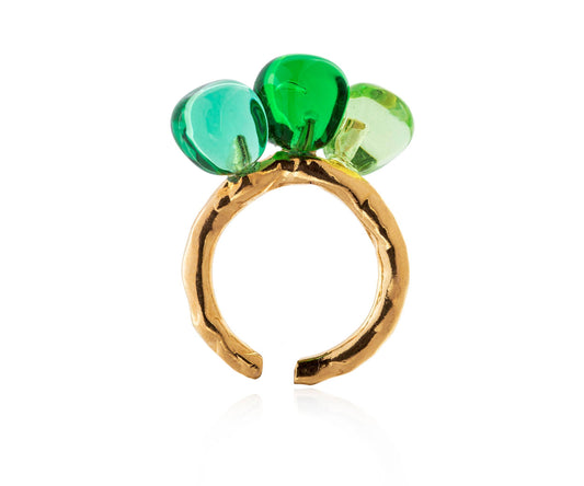 Bague Adjustable LALETI  perles medium - Chama Navarro