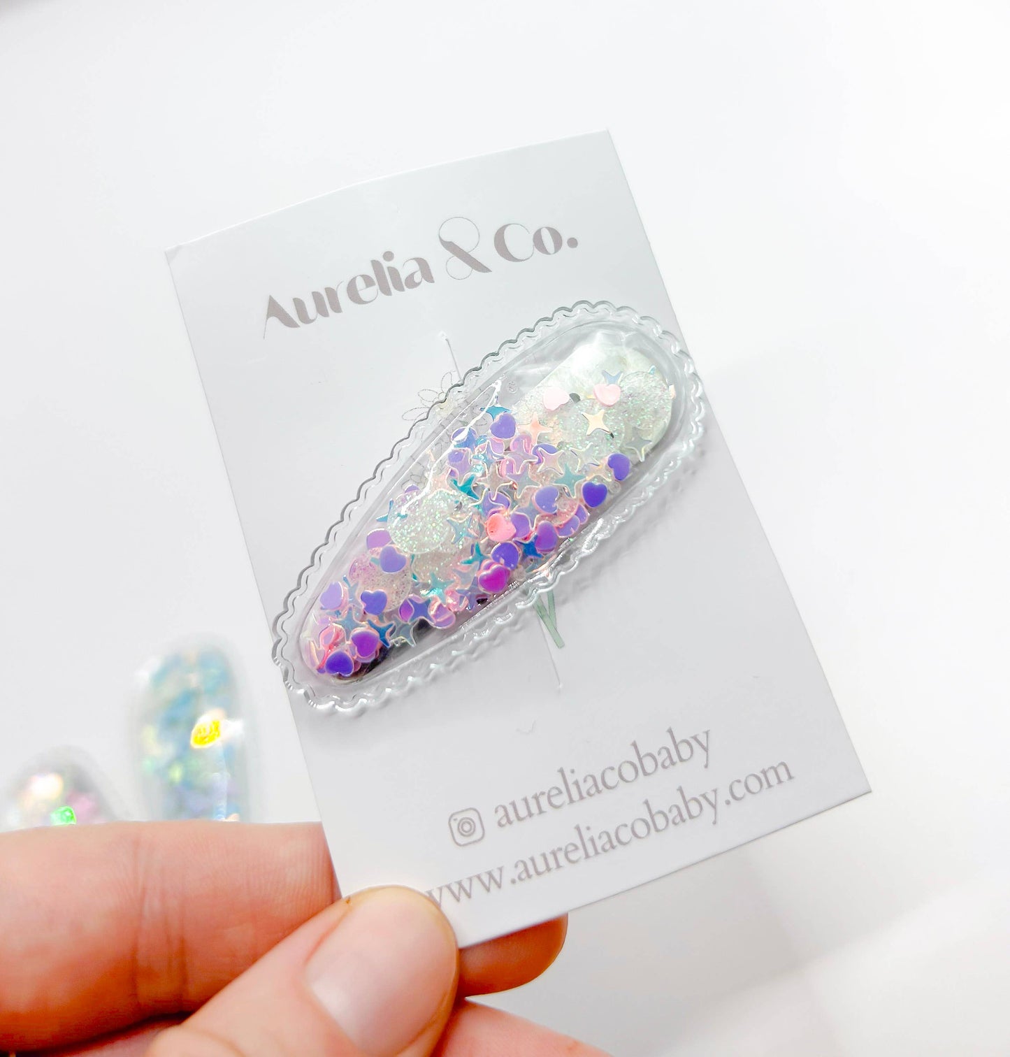 Barrettes à paillettes pour enfant - Aurelia & Co.