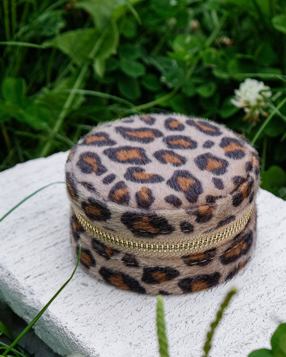 Boîte à bijoux de voyage léopard ''Yvonne'' - Maison Scarlett