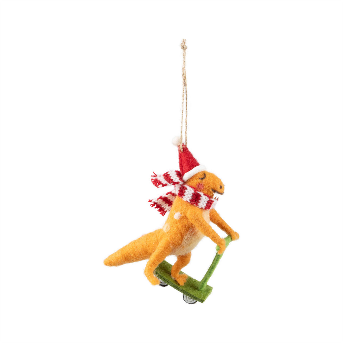Ornement Dino Orange Scooter - ST6
