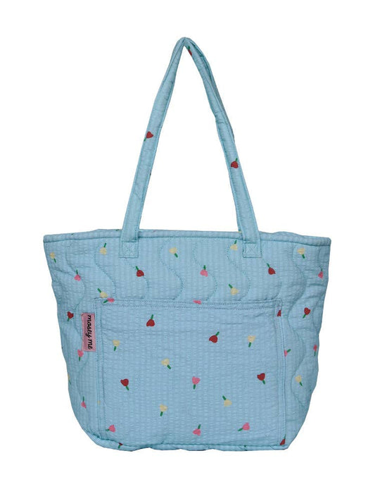 Sac Matelassé "Forget Me Not" Quilted Bag - Mosey Me