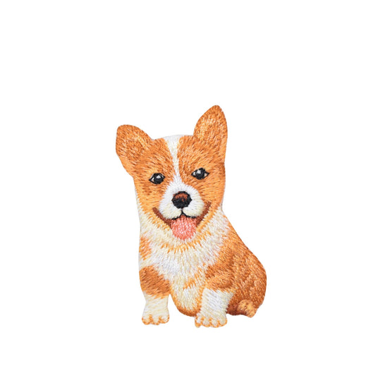 Patch brodé thermocollant ''Corgi'' Embroidered Iron on Patch