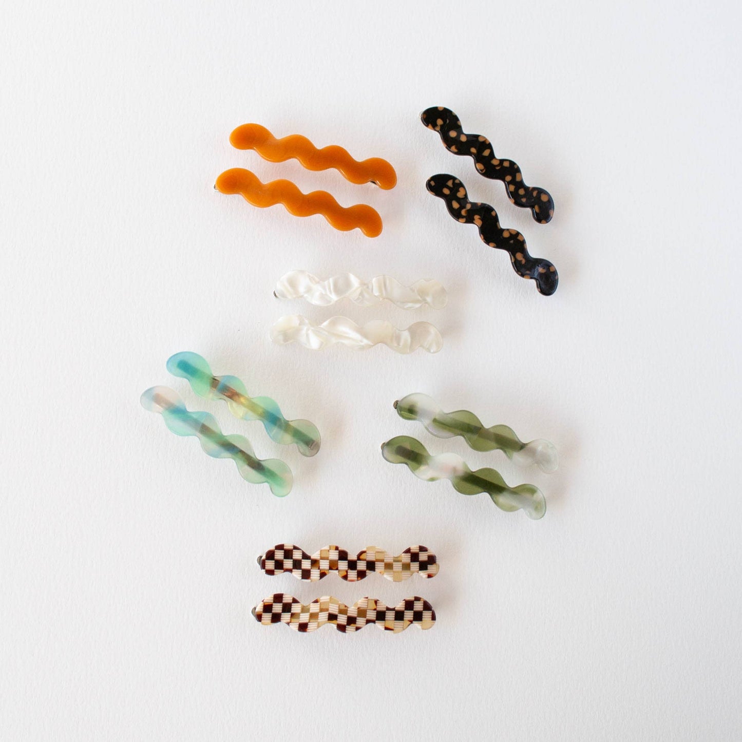 Ensemble de barrettes Eco Cloud wave - Tiepology