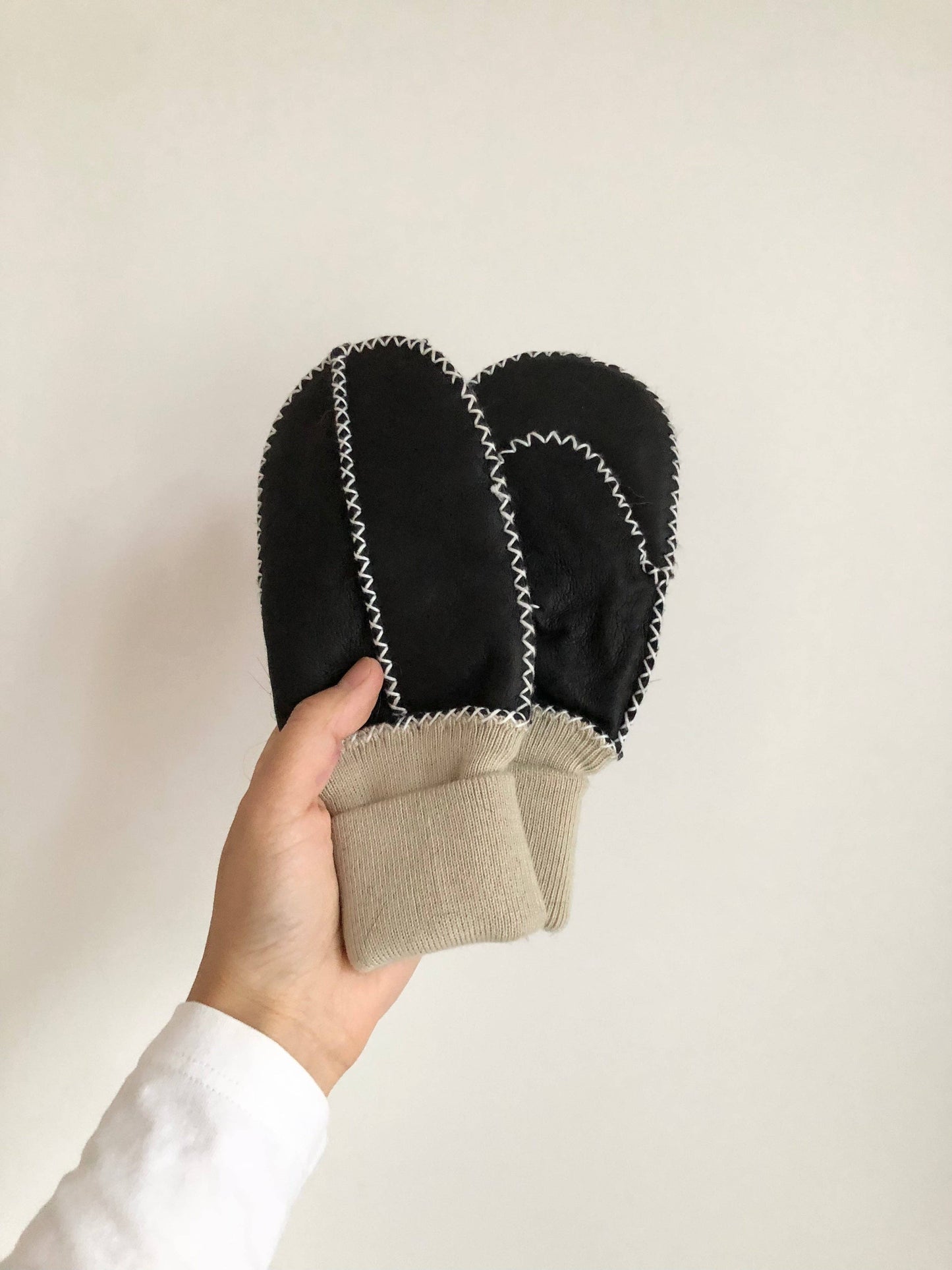 Mitaines pour enfants en peau de mouton - Kids Shearling Mittens - Billy Bamboo