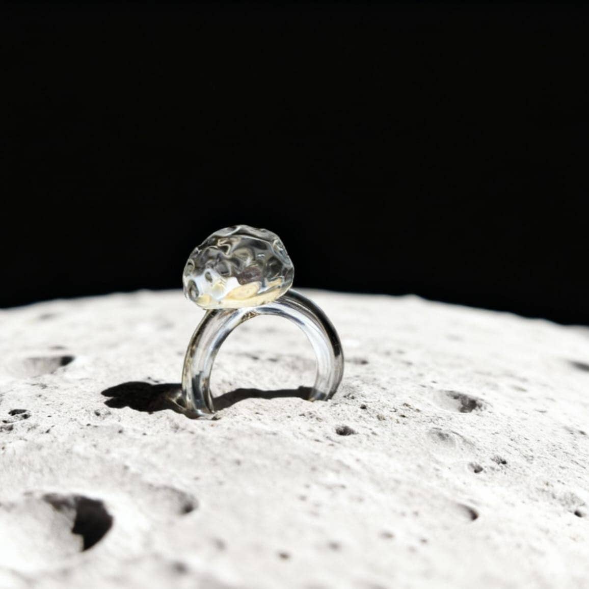 Bague lune en verre - Moon Ring - RISATO