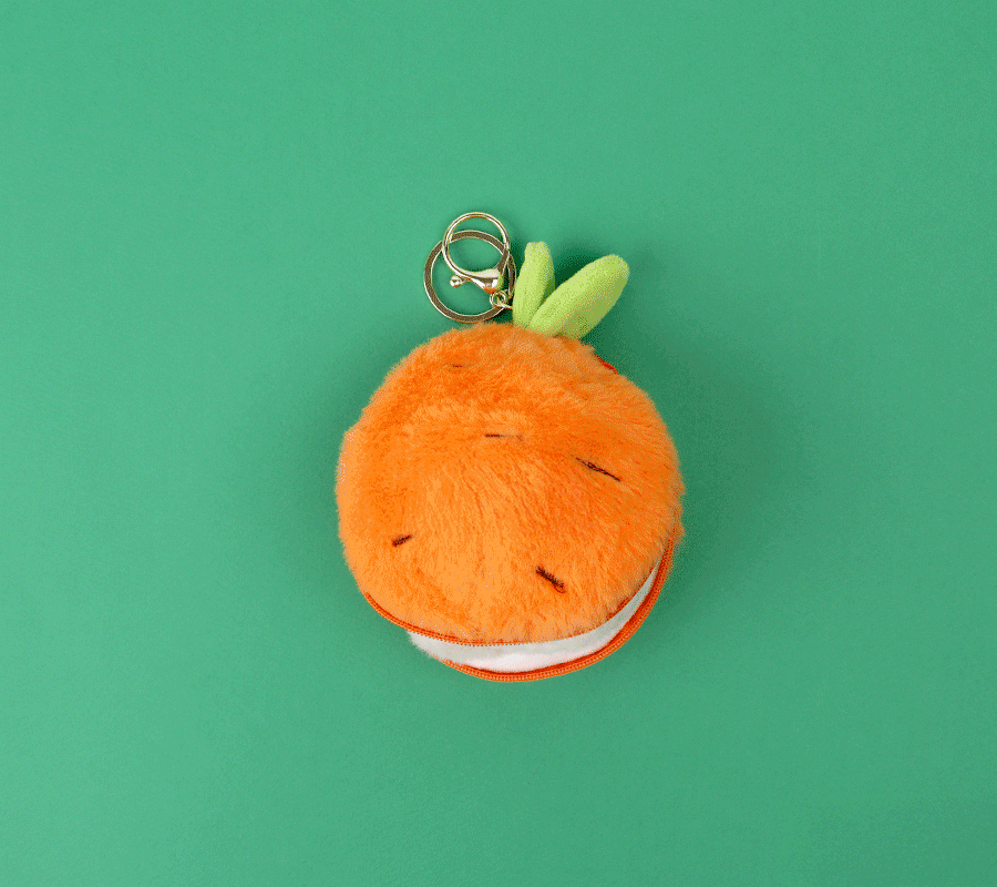Porte-clés en peluche ''Surprise Fruit'' Plush Keyring - K-Wonderland