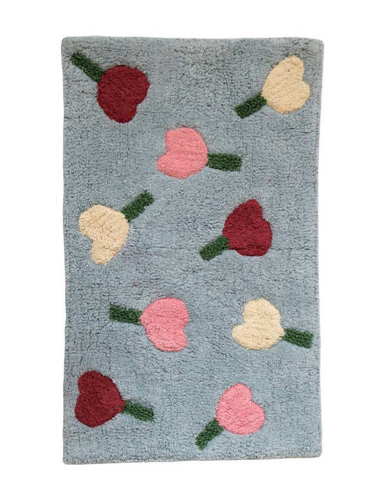 Tapis de bain "Forget Me Not" Bath Mat - Mosey Me