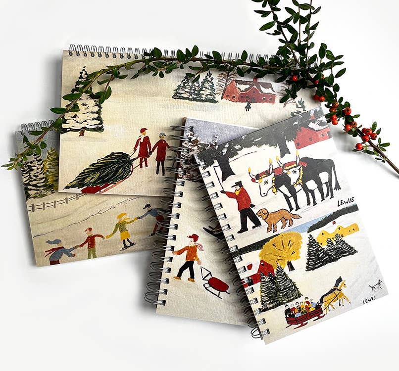 Cahier de Notes Luge Maud Lewis Tobogganing - ecojot