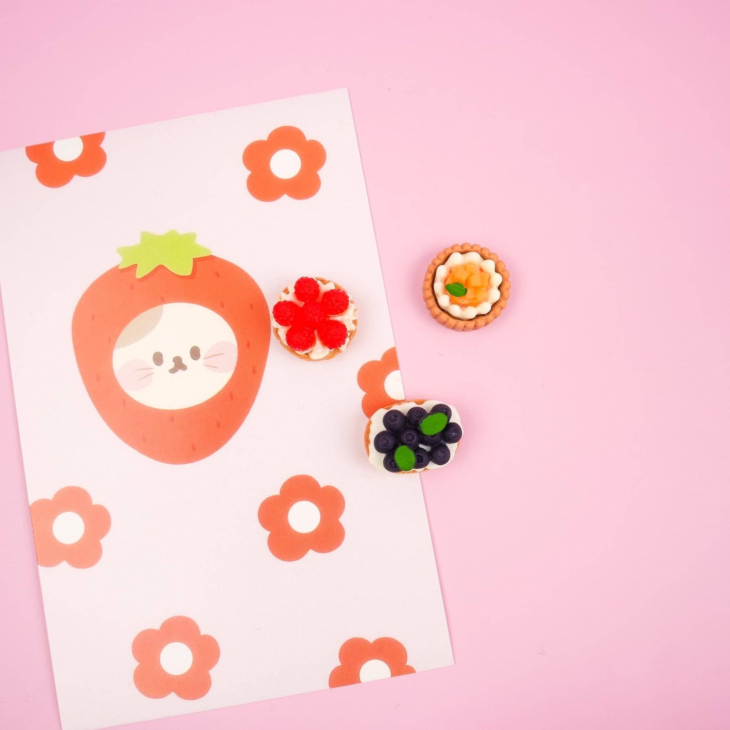 Ensemble de 3 aimants FRUIT TART magnet set - Mini Story Co