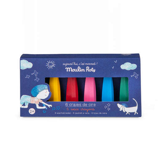 9 Crayons de Couleurs 3 en 1 - Moulin Roty