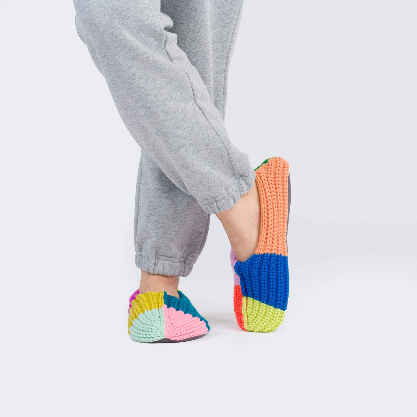 Pantoufles Mismatch Rib Slippers - Verloop