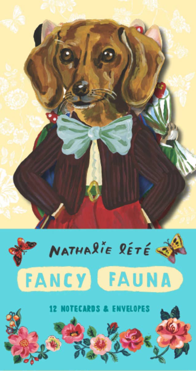 12 Cartes de souhaits  Fancy Fauna - Nathalie Lete