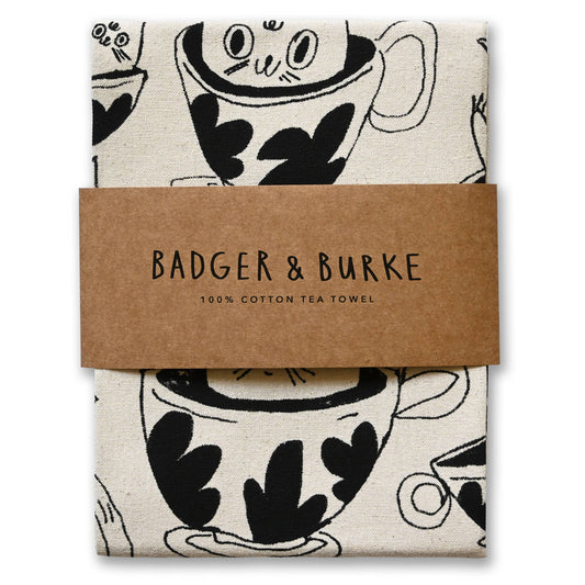 Linge à vaisselle Tea Time Tea Towel - Badger & Burke