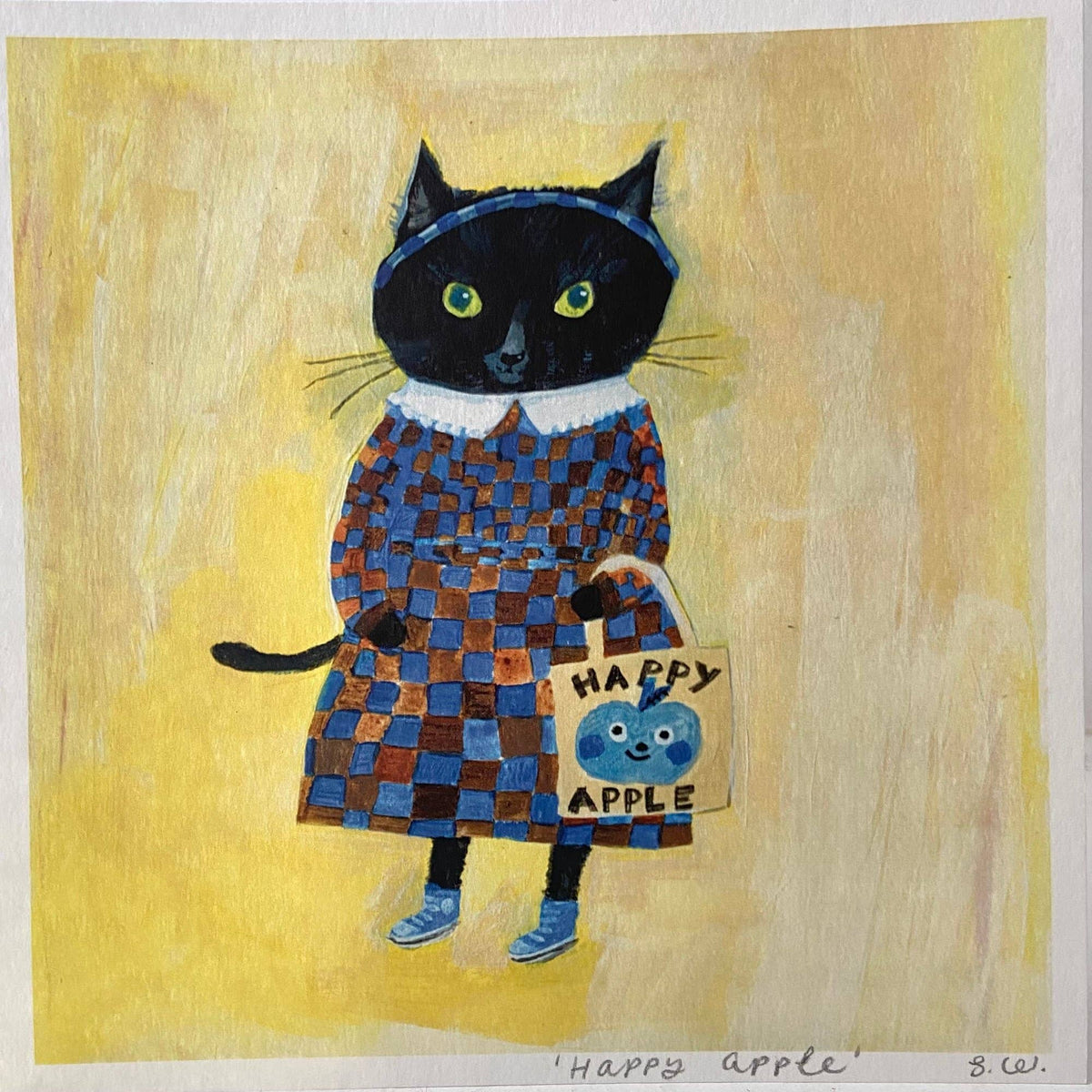 Petite affiche Cat with Cheese and Onion Crisps - moggshop