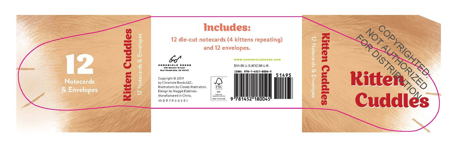 Cartes de correspondance  Kitten Cuddles Notecards