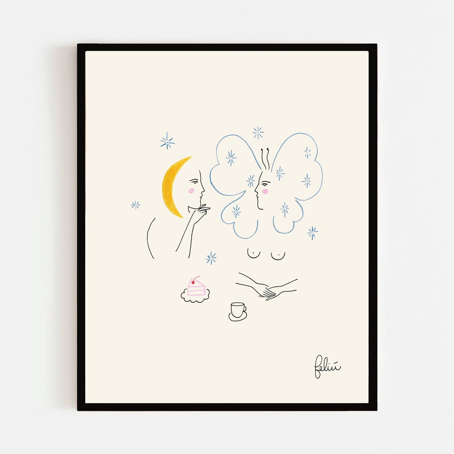 RENDEZ-VOUS MATINAL, 8" x 10" — Affiche d'Isabelle Feliu - Paperole