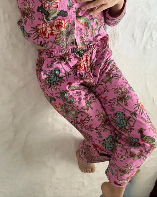 Lotus rose Pyjama 2-pièces - Christèle avec un L