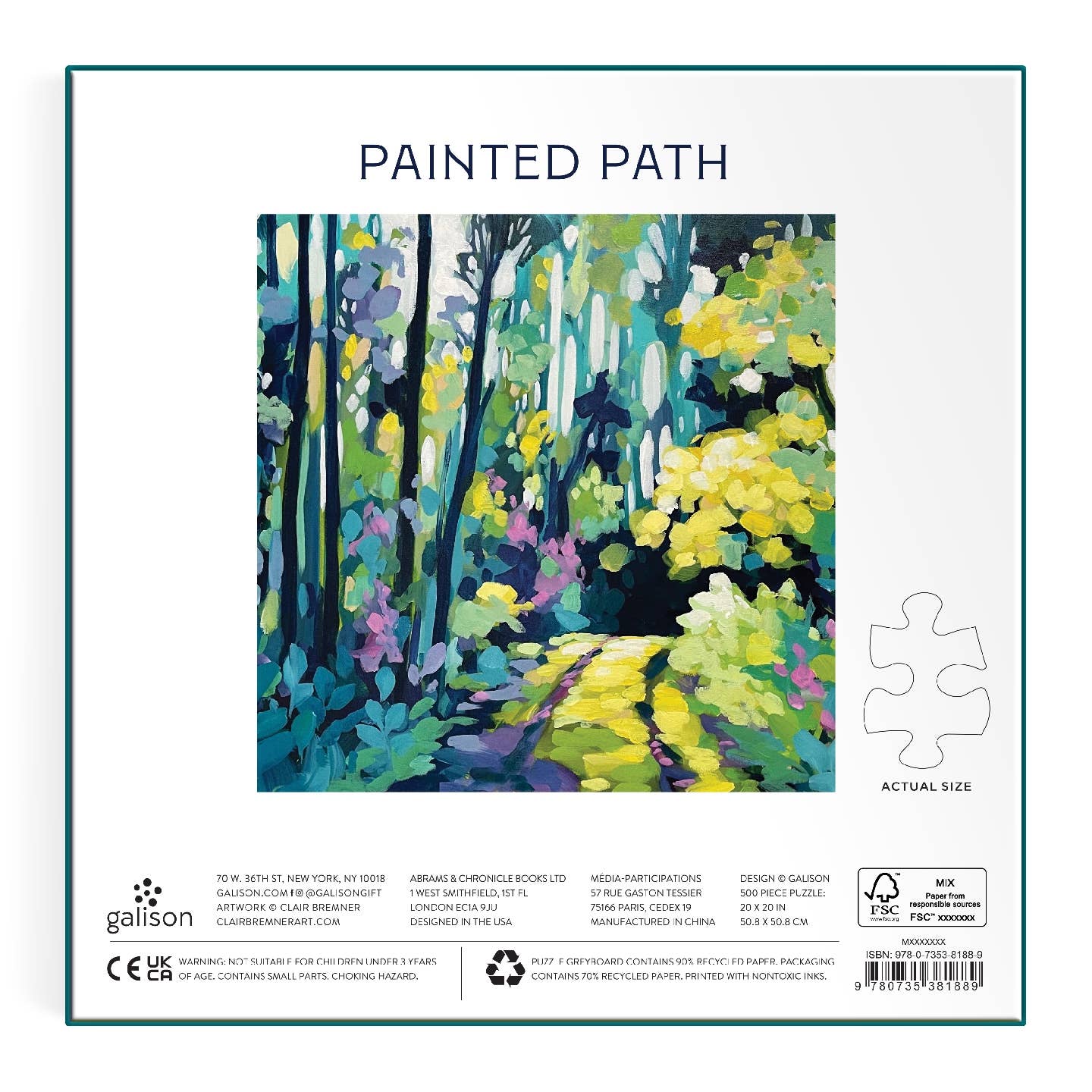 Puzzle Painted Path 500 morceaux - Raincoast