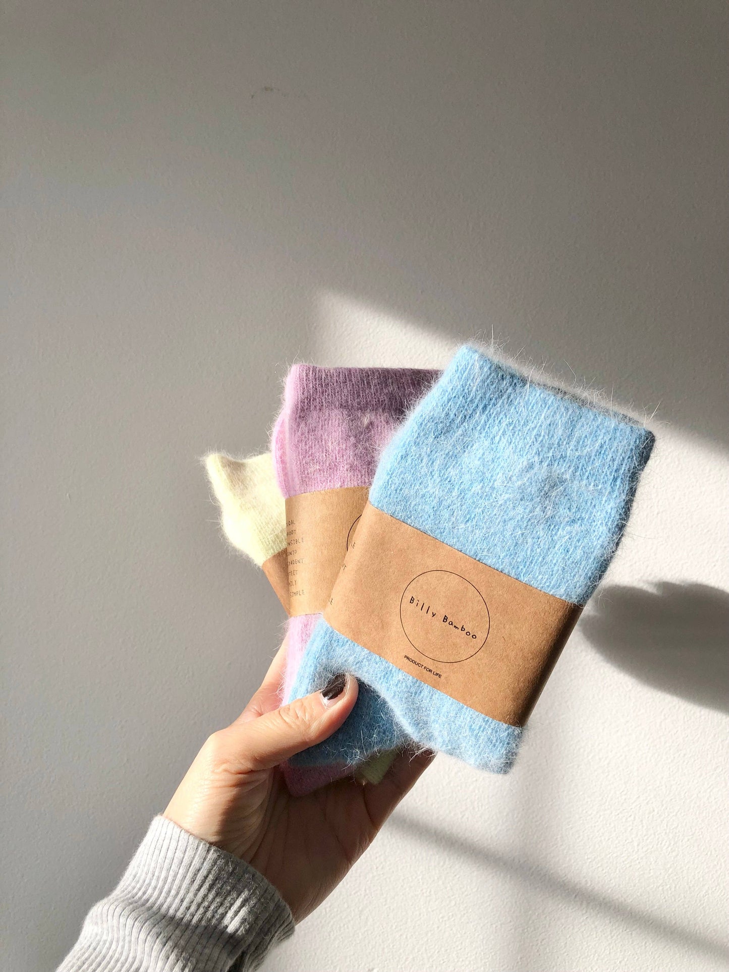 Chaussettes fluffy angora - Fluffy Angora Socks - Billy Bamboo