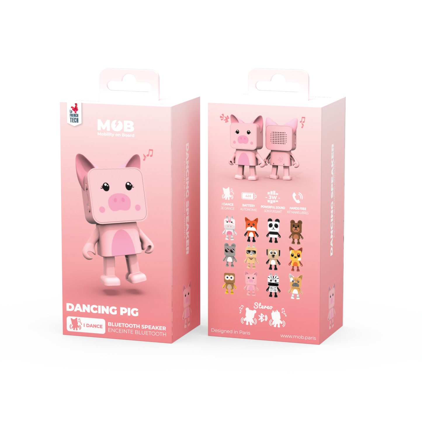 Enceinte Bluetooth Dancing Pig - MOB