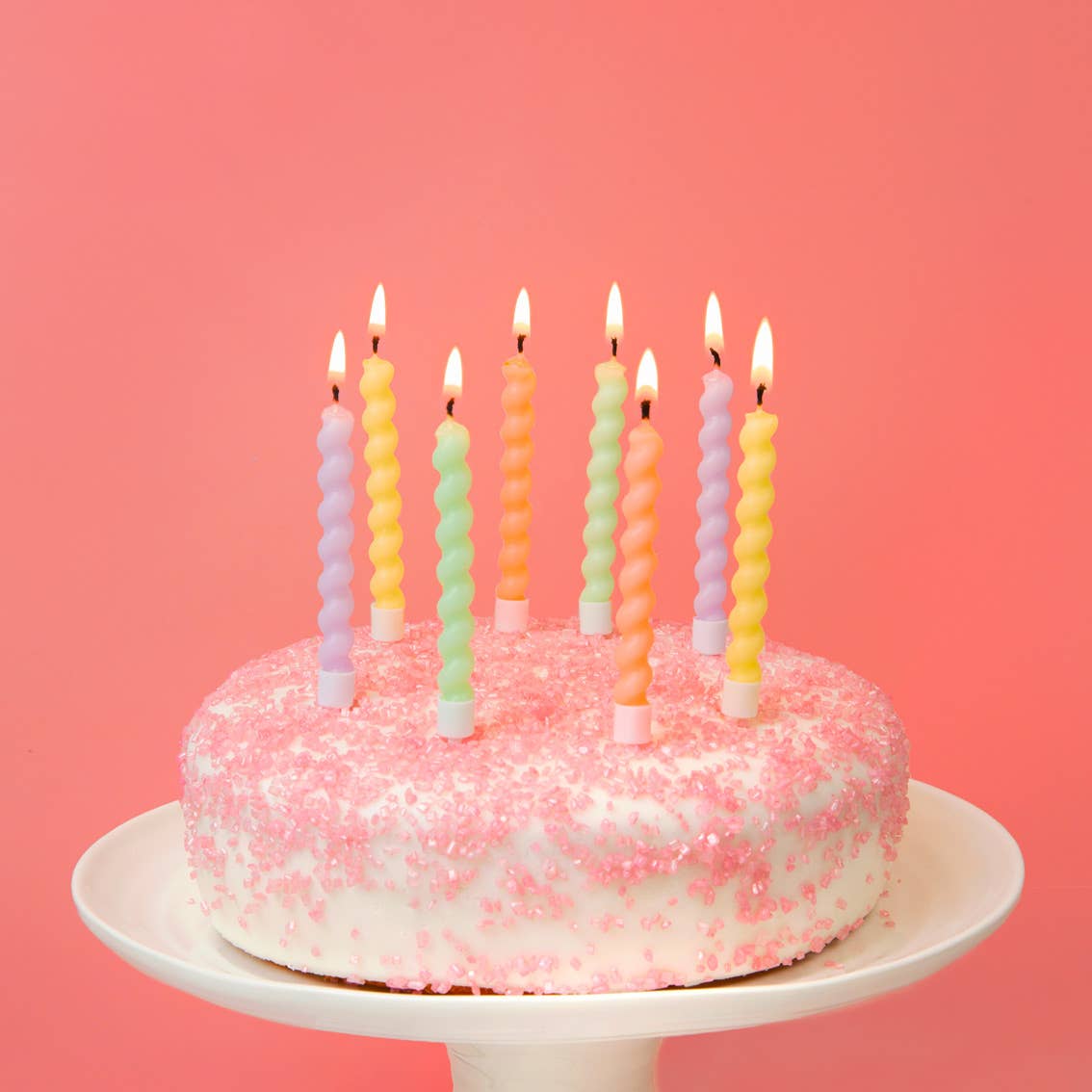 Bougies d'anniversaire torsadées pastel Twirl candles