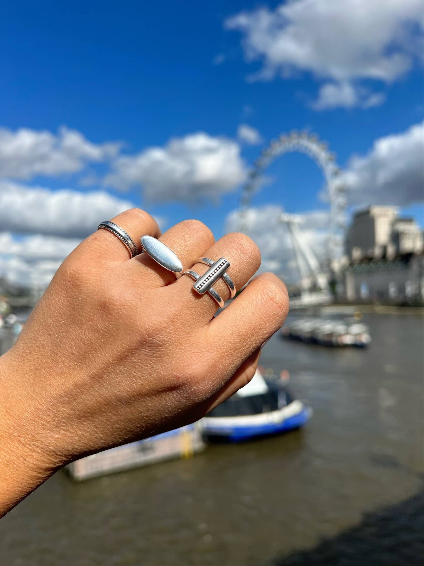 Bague ovale  - Oval Silver Ring - Christina Christi