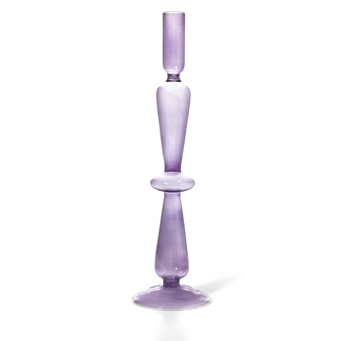 Bougeoir en verre ''Lilas'' Glass Taper Holder - MÆGEN