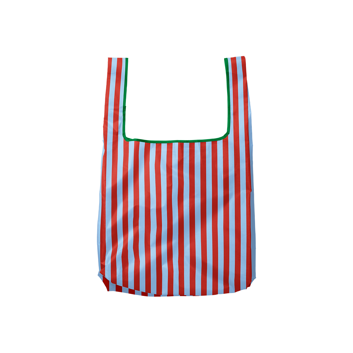 Sac pliable en Nylon Rayures Blue & Maroon - Lucky Goods