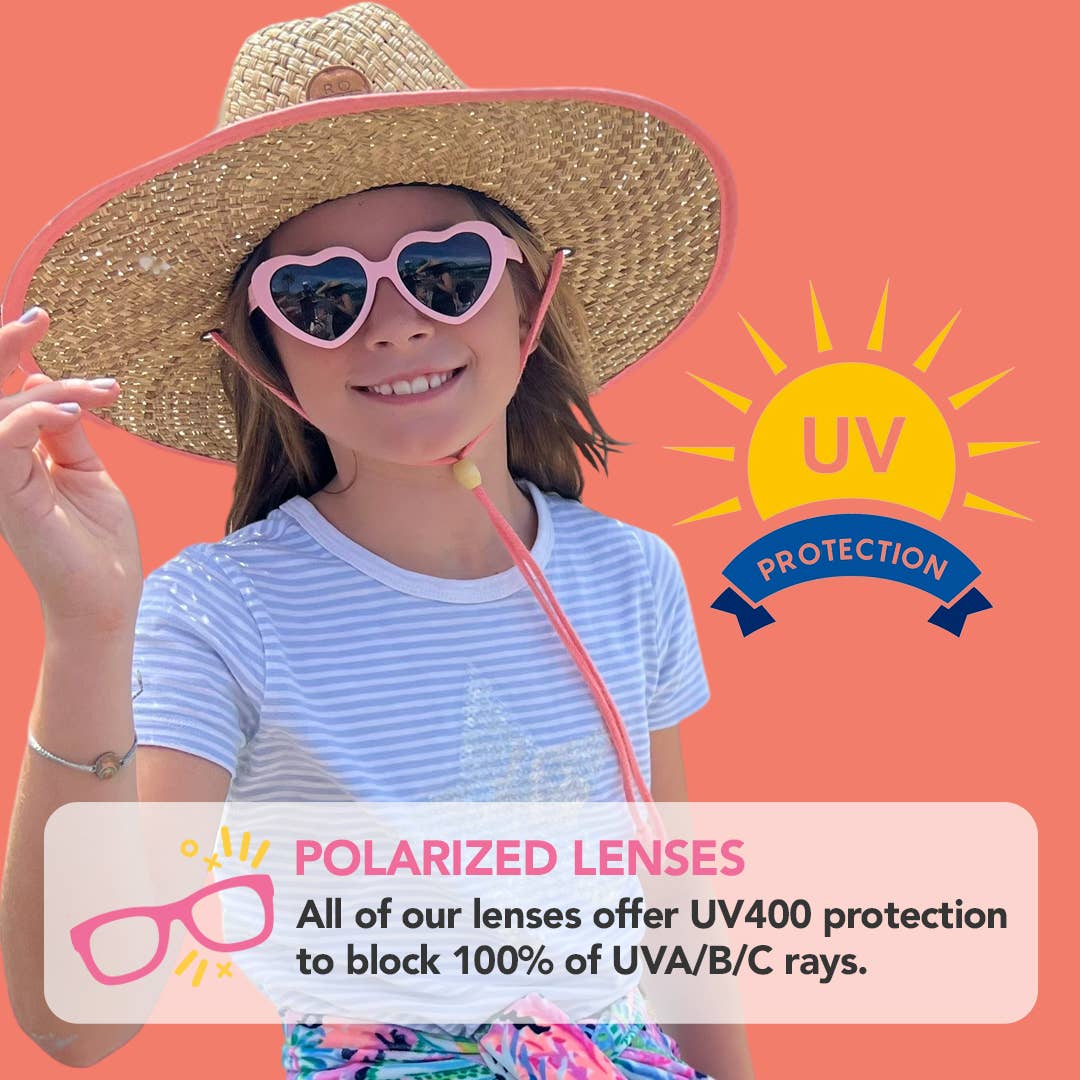 Lunettes de soleil en Coeur Rouge - Cranberry Heart Sunglasses - Roshambo