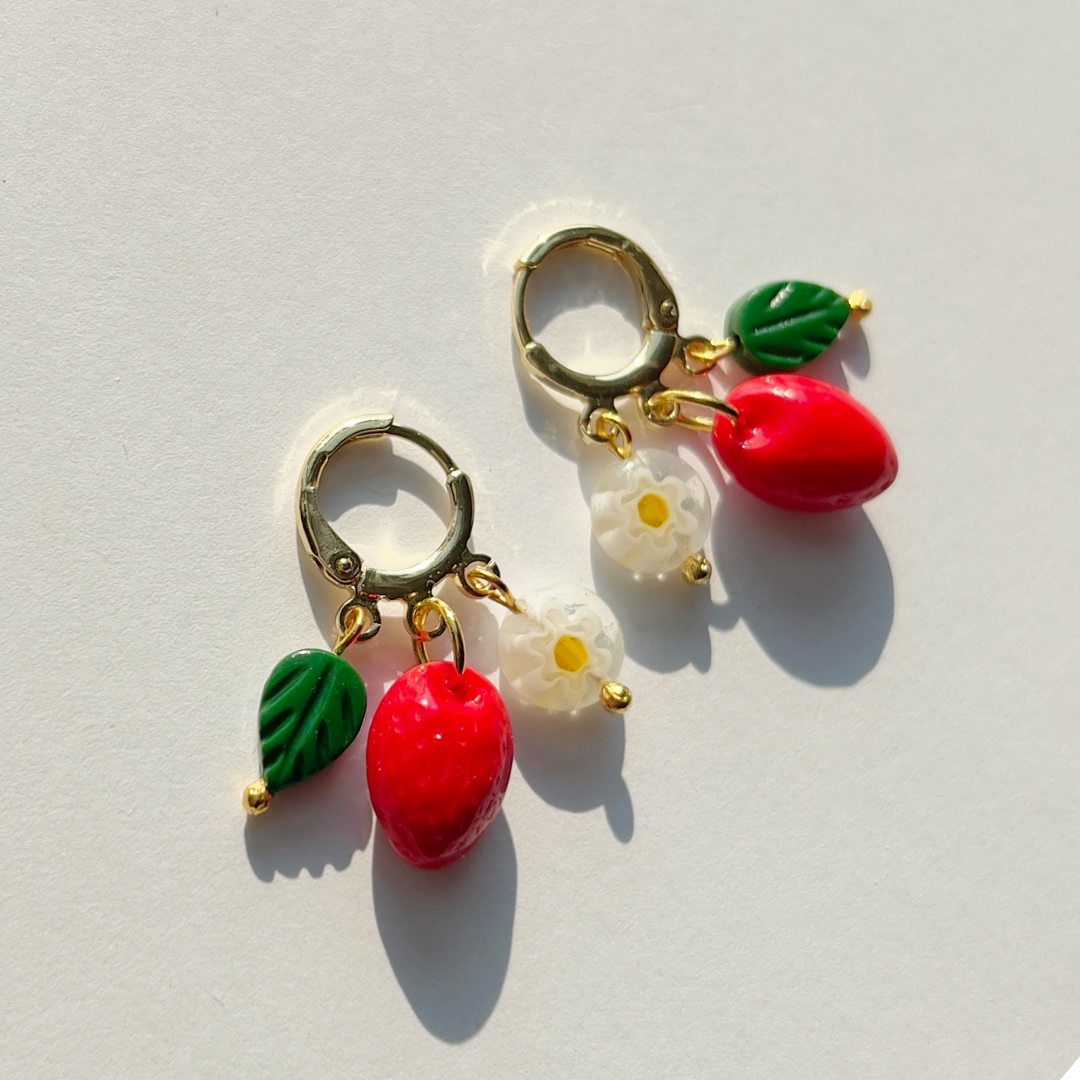 Boucles Strawberry Harvest - Yellow Dots Studio
