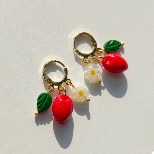 Boucles Strawberry Harvest - Yellow Dots Studio