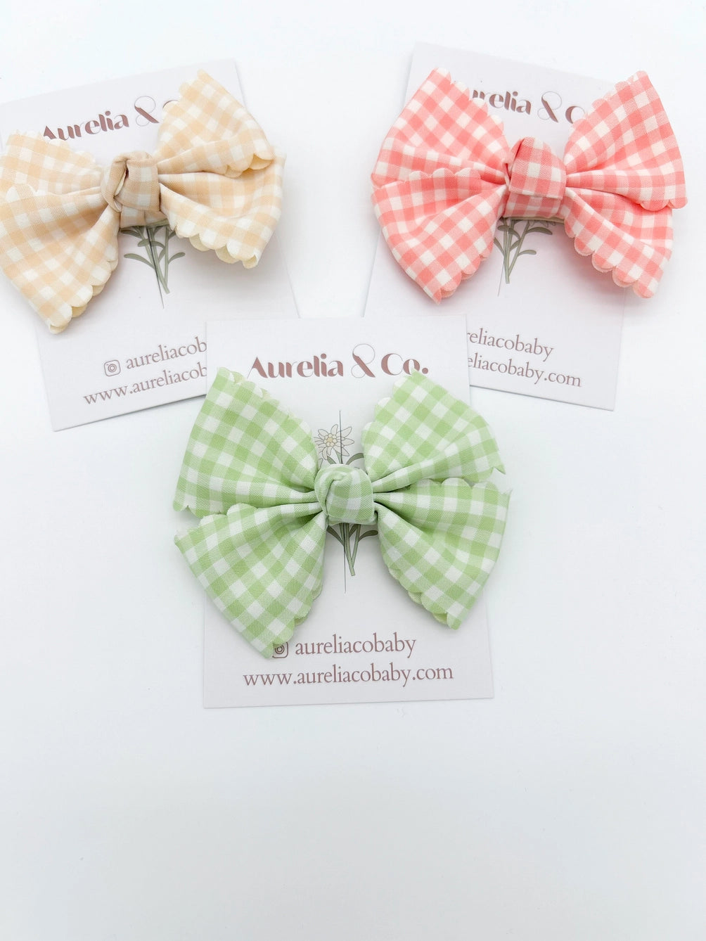 Pince pour les cheveux ''vichy'' - Aurelia & Co.
