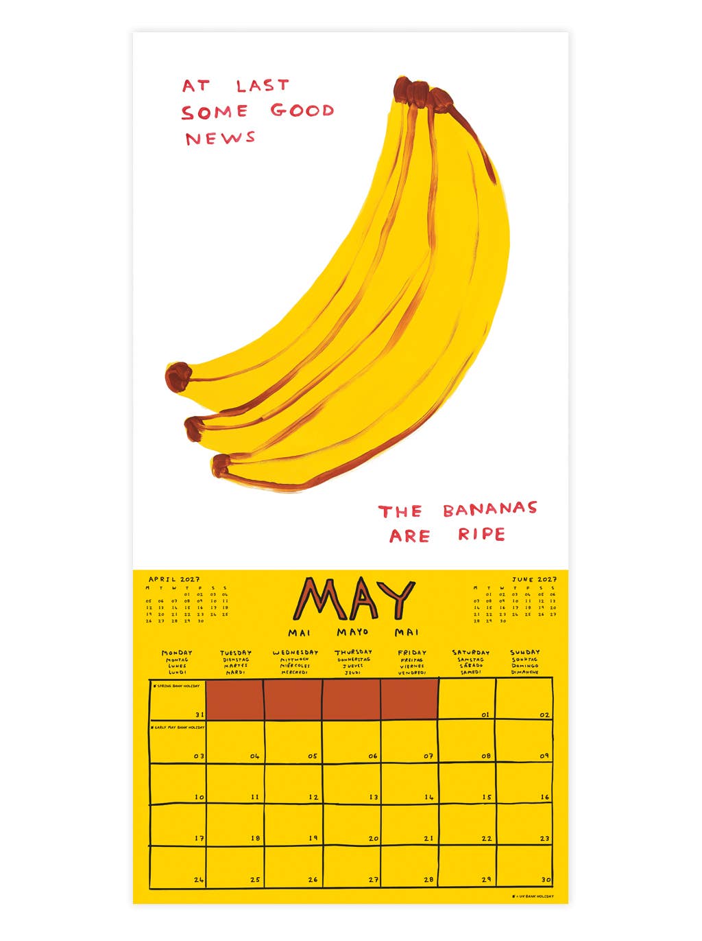 Calendrier 2027 - David Shrigley x Brainbox Candy