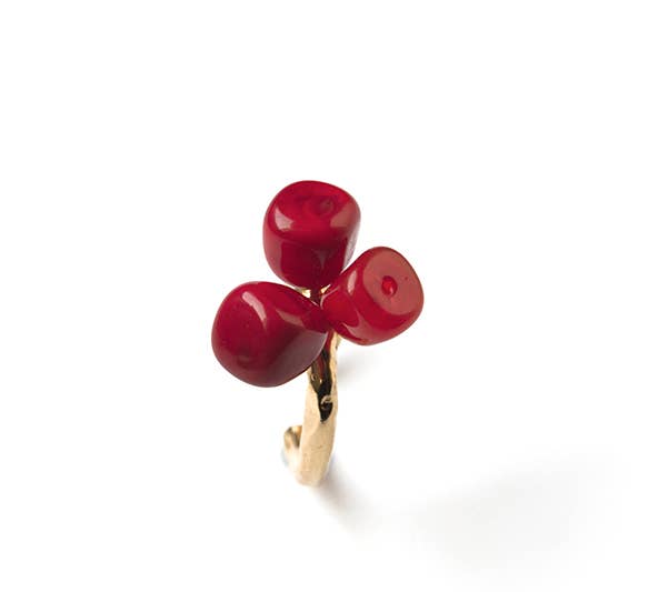 Bague ajustable LALETI petites perles de verre - Chama Navarro