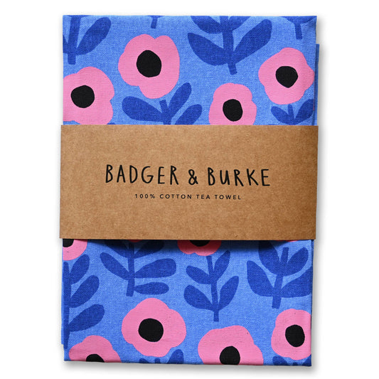 Linge a vaisselle Poppy Tea Towel - Badger & Burke