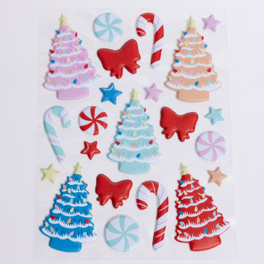 Autocollants gonflés temps des fêtes - Holiday Puffy Stickers - Jewelry Made by Me