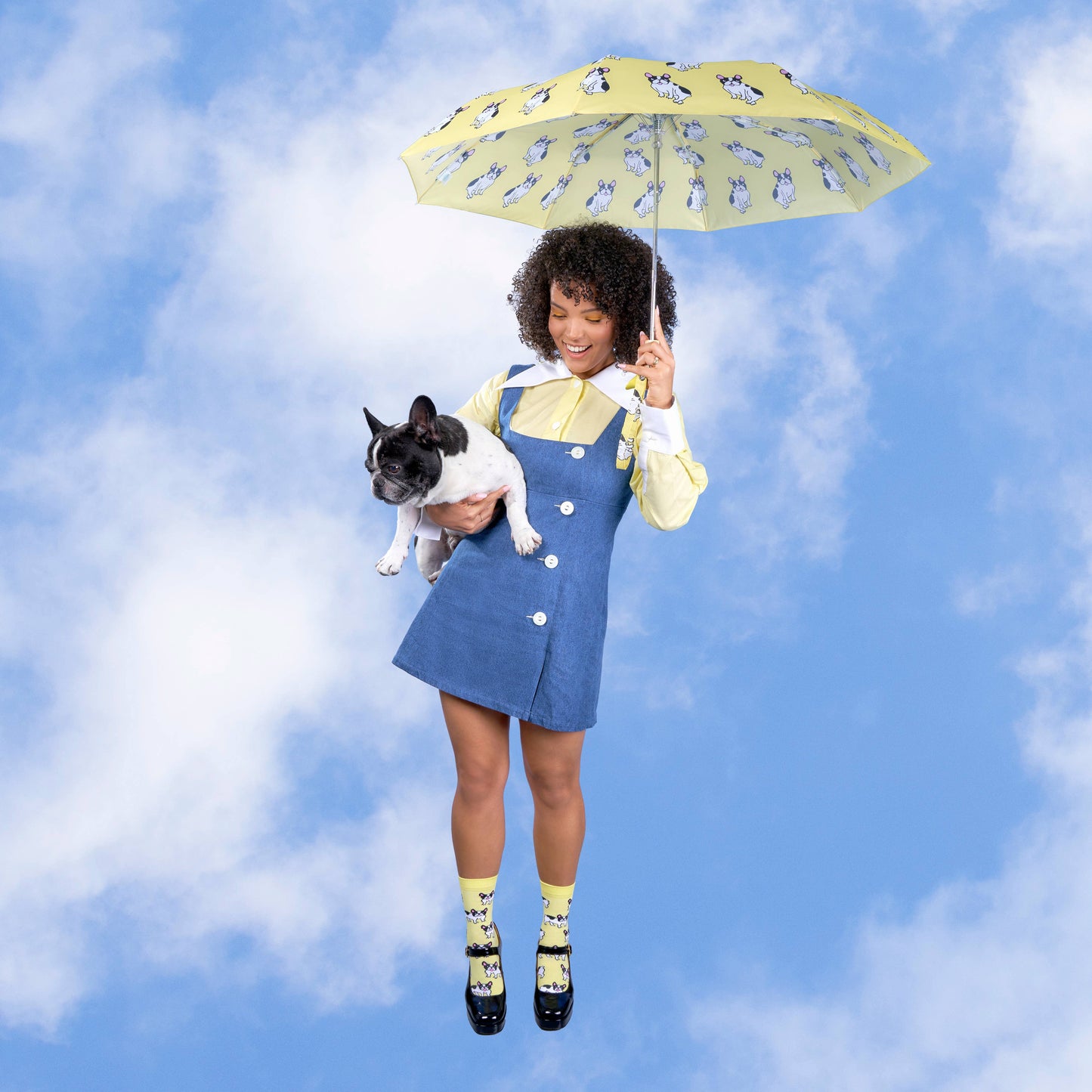 Parapluie Frenchie jaune - Original Duckhead