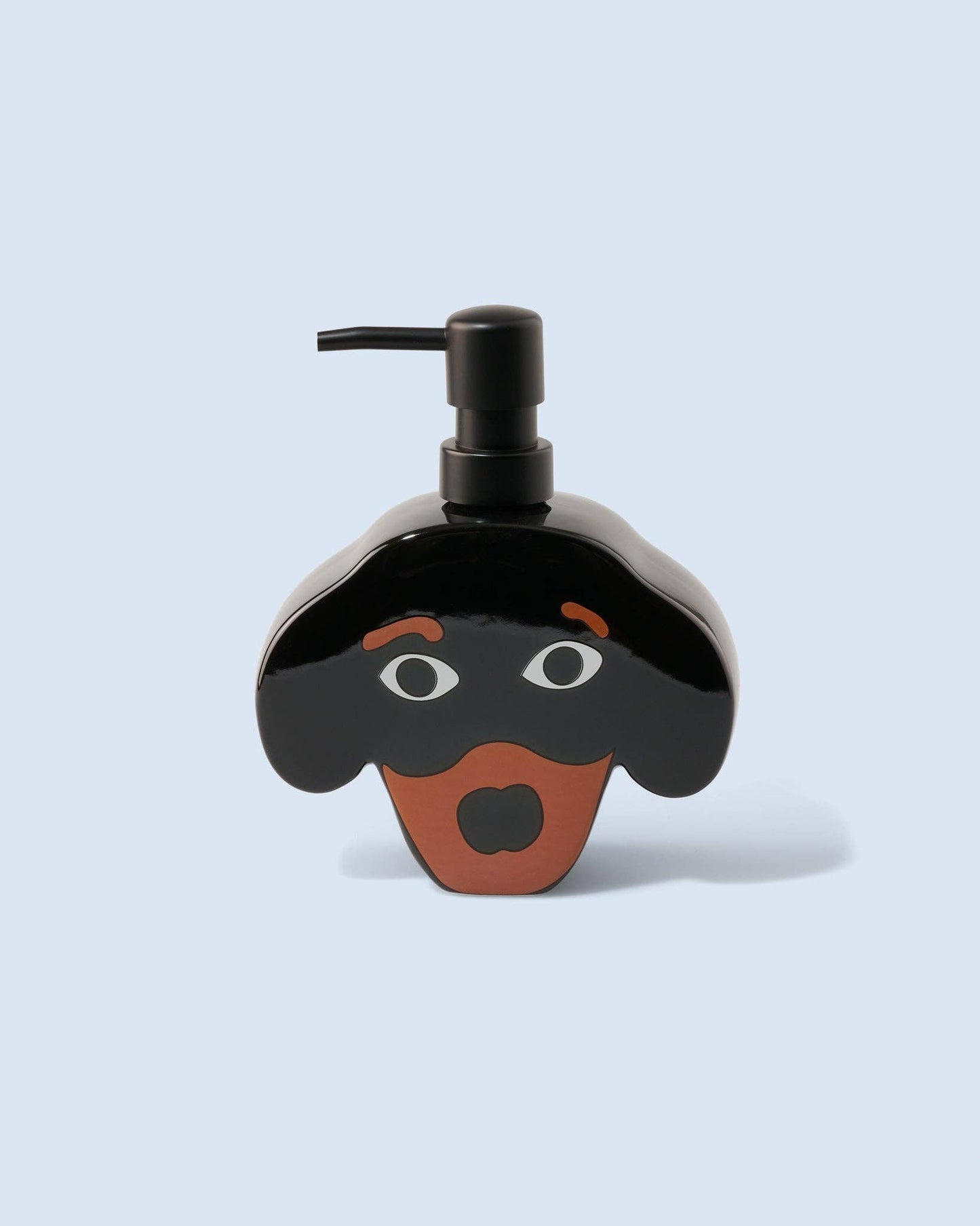 Distributeur de savon en céramique Teckel - Dachshund soap dispenser - Fluid market