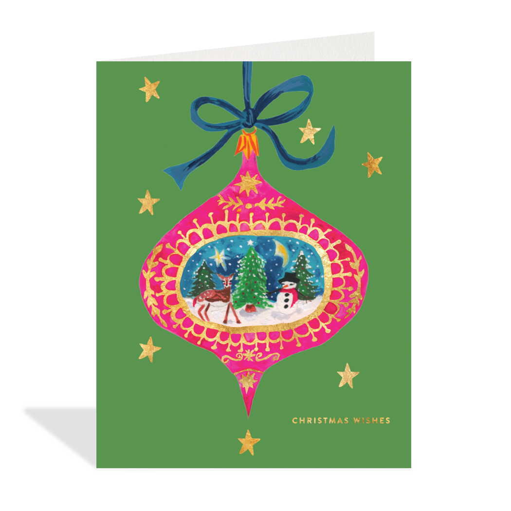 Carte de souhaits  Christmas Ornament-  Halfpenny Postage -