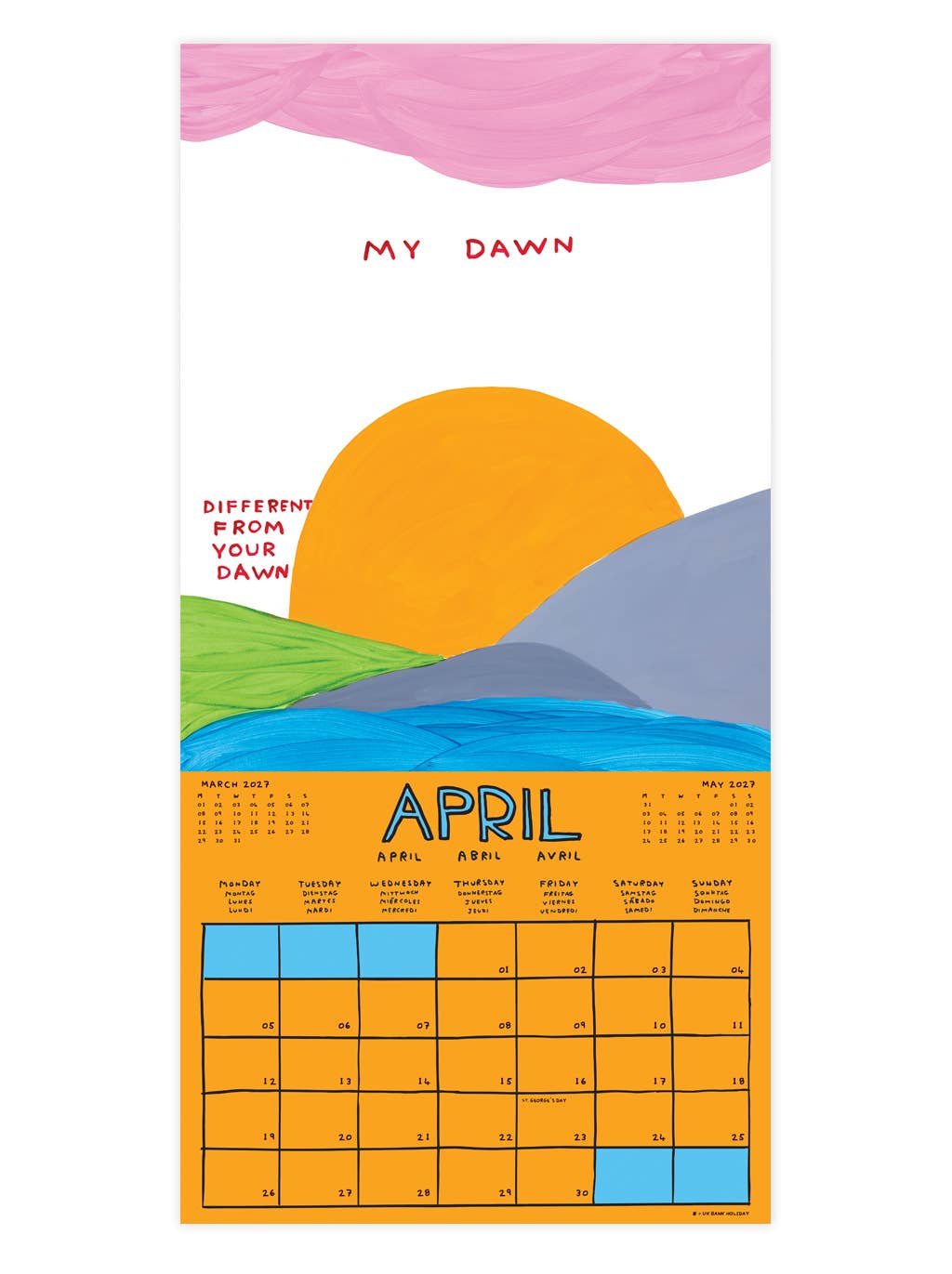 Calendrier 2027 - David Shrigley x Brainbox Candy