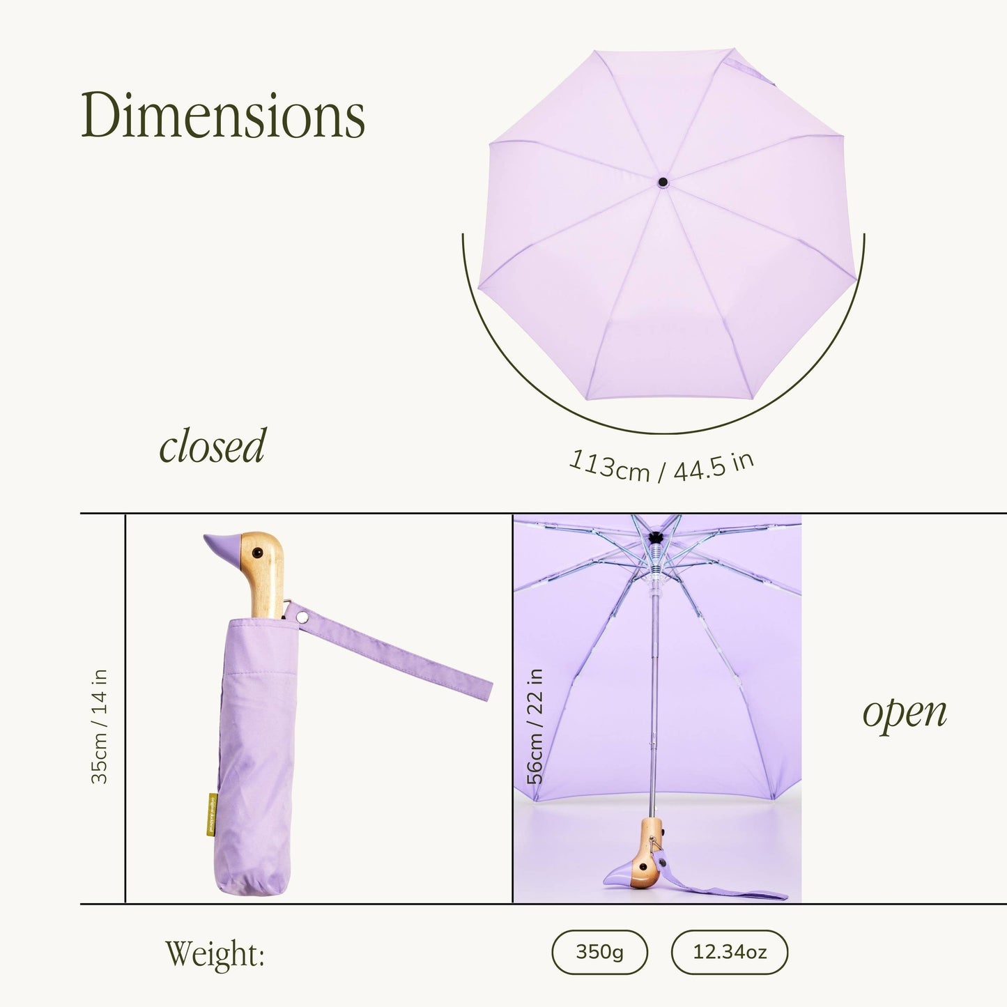 Parapluie Canard Lilac- Original Duckhead