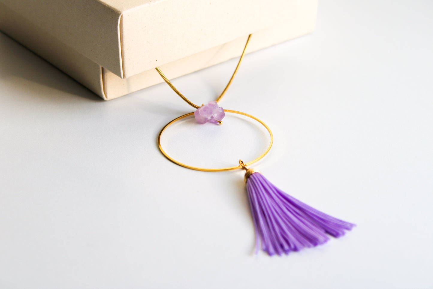 Amethyst Aura Collier - Grow Accesorios