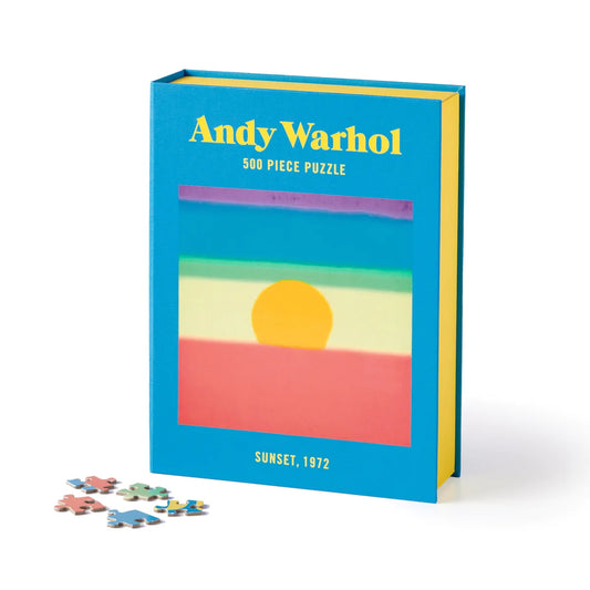 Puzzle livre couché du soleil Andy Warhol 500 pieces - Andy Warhol Sunset 500 Piece Book Puzzle